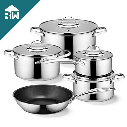 9 PCS TRIPLY COOKWARE SET