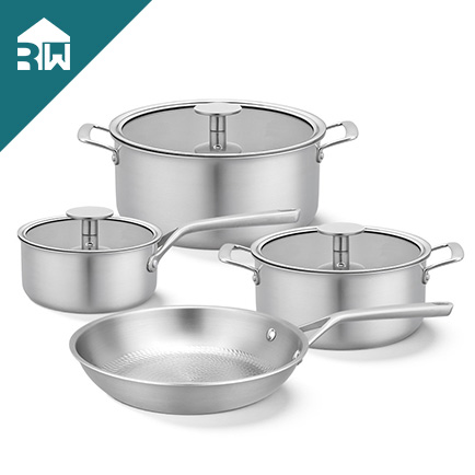7 PCS TRIPLY COOKWARE SET